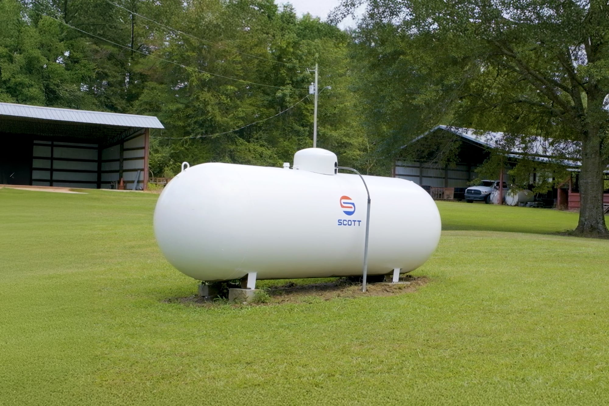 Scott Petroleum residential propane tank